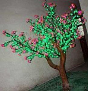 LED Artifical CuckooTree Lights Flower String Christmas Festival Decorative Pink Flowers+ Green Leaves 82W CM-SLFZ-1356L2