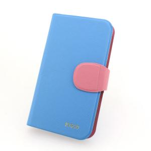 Hot Sale Wallet Pouch Luxury PU Stand Leather Case Cover for Samsung Galaxy S4 (I9500) Blue