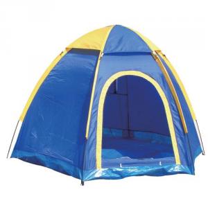 High Quality Outdoor Product 170T Polyester Blue And Yellow Camping Tent System 1