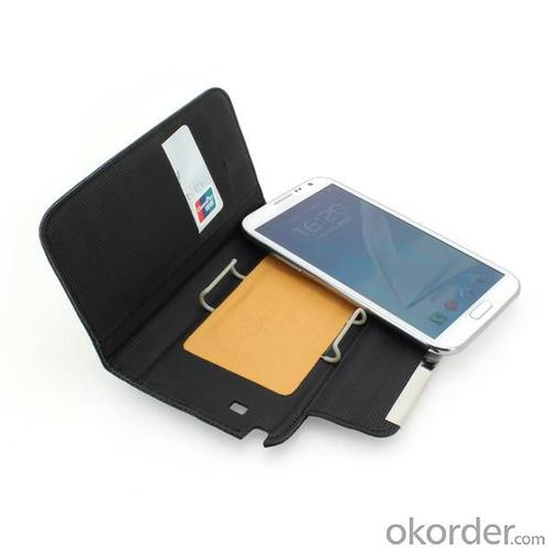 Wallet Pouch Luxury PU Leather Book Style Case Cover for Samsung Galaxy S4 (I9500) Black System 1