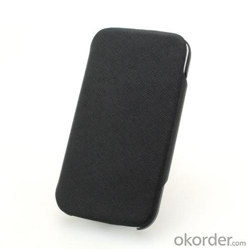 360 Rotary Luxury PU Leather Stand Case Cover for Samsung Galaxy S4 (I9500) Black System 1