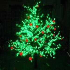 LED Fruit Tree String Christmas Festival Light Green Leaves+ Apple 75W CM-SLF-1248La