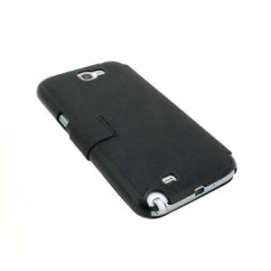 Luxury PU Leather Stand Case Cover for Samsung Galaxy Note 2/3 Black