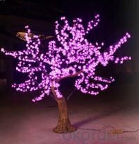 LED Artifical Cherry Tree Lights Flower String Christmas Festival Decorative Blue/Green/White 46W CM-SLFZ-768L2 System 1