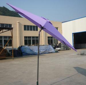 Hot Selling Outdoor Market Umbrella Purple Offset Umbrella Polyester System 1