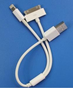 2 in 1 Chager Cable USB TO IPHONE4 /IPHONE5 lightning System 1