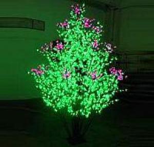 LED Clove Tree String Christmas Festival Light Green Leaves+ Pink/Purple Flowers 156W CM-SL-2592L