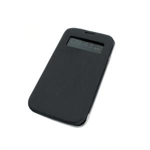 High Quality For Black Samsung Galaxy S4 I9500 Horizontal Flip Case S View Open Window Cover Case Auto Wake-up Awake