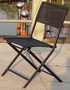 Hot Selling Outdoor Furniture Classical Black Steel Textilene Folding Chair System 1