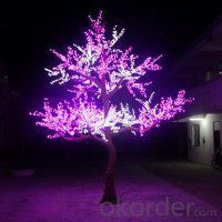 LED Artifical Peach Tree Lights Flower String Christmas Festival Decorative Blue/Green/White 415W CM-SLFZ-6912L2 System 1