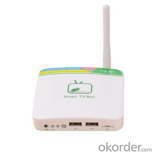 GV-11D Android TV Box 4.2 Dual Core 1GB 4GB HDMI WIFI 2.0MP Camera Microphone White 
 System 1