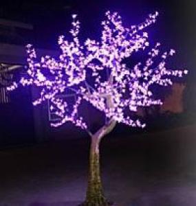 LED Artifical Cherry Tree Lights Flower String Christmas Festival Decorative LightRed/Yellow 93W CM-SLFZ-1536L1