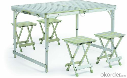 Hot Selling Outdoor Furniture Economic Full Aluminum Picnic Table System 1