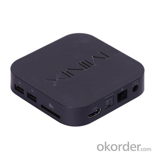 MiniX Neo X7 Mini TV Box Android 4.2.2 Quad Core 2GB 8GB Bluetooth WIFI RJ45 IR Remote Control Black 
 System 1