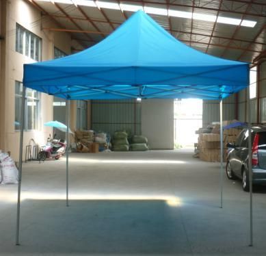 Hot Selling Outdoor Market Umbrella Full Iron Folding Light Blue Tent System 1