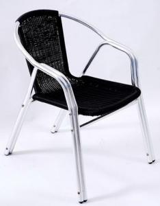Hot Selling Outdoor Furniture Classical Outdoor Black Aluminum Rattan Chair System 1