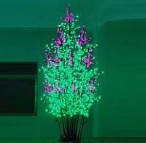 LED Clove Tree String Christmas Festival Light Green Leaves+ Pink/Purple Flowers 192W CM-SL-3200L System 1