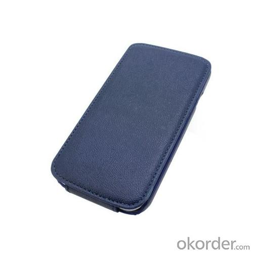 Luxury PU Leather Case Cover for Samsung Galaxy S4 (I9500) Flip Style Blue System 1