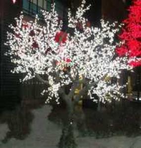 LED Artifical Peach Tree Lights Flower String Christmas Festival Decorative LightRed/Yellow 369W CM-SLFZ-6144L1 System 1