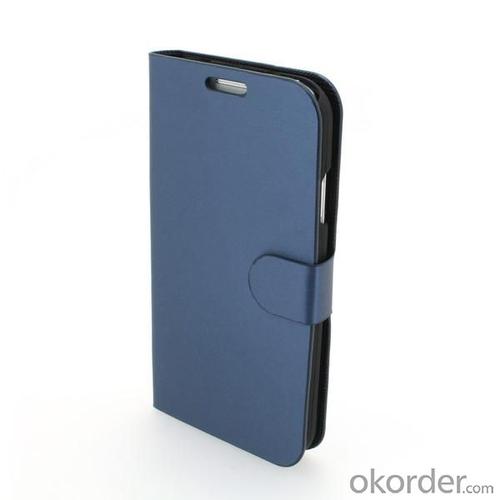 Luxury PU Leather Stand Book Style Case Cover for Samsung Galaxy S4 (I9500) Blue System 1