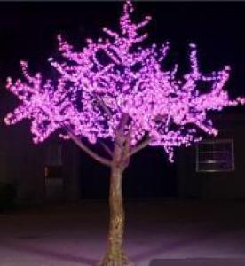 LED Artifical Peach Tree Lights Flower String Christmas Festival Decorative LightRed/Yellow 208W CM-SLFZ-3456L1