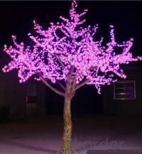 LED Artifical Peach Tree Lights Flower String Christmas Festival Decorative LightRed/Yellow 208W CM-SLFZ-3456L1 System 1