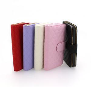 Luxury PU Leather for iPhone5/5S Wallet Pouch Stand Case Cover Black System 1