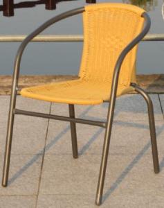 Hot Selling Outdoor Furniture Classical Outdoor Yellow Steel Rattan Armchair System 1