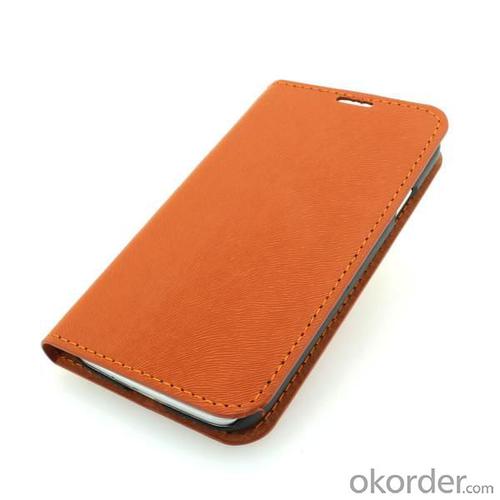 Luxury PU Leather Case For Samsung Galaxy S4 (I9500) Wallet Pouch Stand Cover Orange System 1