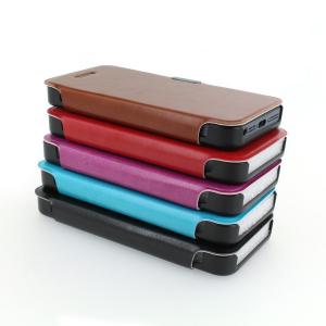 PU Leather Stand Case Cover for iPhone5/5S Brown System 1