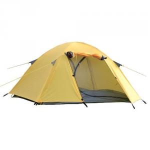 High Quality Outdoor Product 210T Polyester Yellow Camping Tent System 1