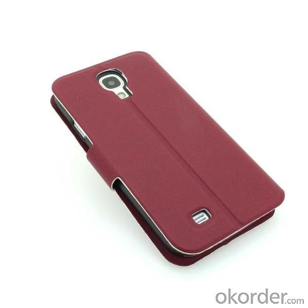 For Samsung Galaxy S4 (I9500) Wallet Pouch Luxury PU Leather Upstanding Case Cover Purple