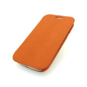 Wallet Pouch Luxury PU Leather Case Cover for Samsung Galaxy S3 (I9300) Orange