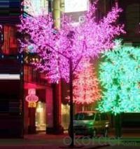 LED Tree Light Cherry String Christmas Festival Light Pink/Purple/RGB 760W CM-SL-12672L3 System 1