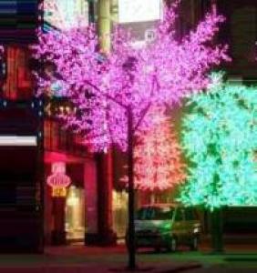 LED Tree Light Cherry String Christmas Festival Light Pink/Purple/RGB 760W CM-SL-12672L3 System 1