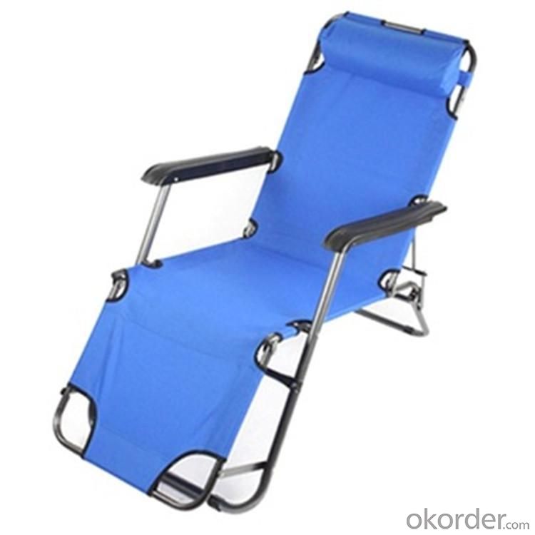 Hot Selling Beach Chair With Neck Pillow Blue Deck chair S