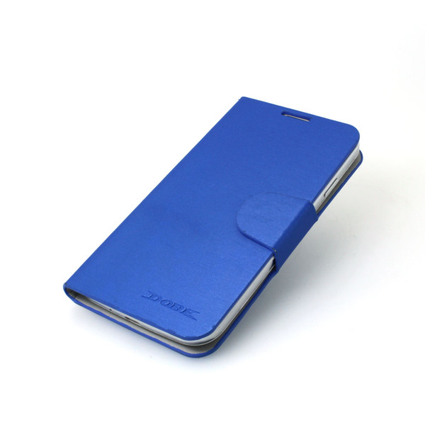 Hot sale Luxury PU Leather Case Cover for Samsung Galaxy S4 (I9500) Blue