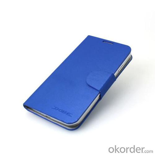 Hot sale Luxury PU Leather Case Cover for Samsung Galaxy S4 (I9500) Blue System 1