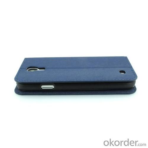 Stand Case for Samsung Galaxy S4 (I9500) Wallet Pouch Luxury PU Leather Cover Blue System 1