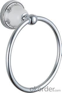 Luxury Bath Accessories Classical With Ceramic Towel Ring System 1