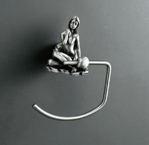 Artistic Bath Accessories Can Be Collection Silver Towel Ring System 1