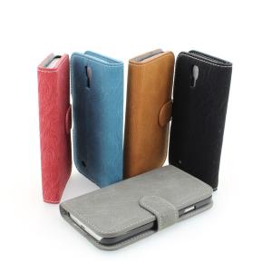 Galaxy S4 (I9500) Blue Wallet Pouch PU Leather Stand Case Cover for Samsung
