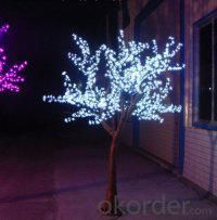 LED Artifical Redbud Tree Lights Flower String Christmas Festival Decorative Blue/Green/White 93W CM-SLFZ-1536L2 System 1