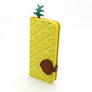 Wallet Pouch Cross Pattern PU Leather Stand Case Cover for iPhone5/5S Yellow