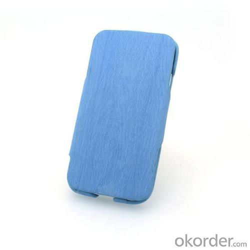 China Supplier Retro Wood Texture PU Leather Stand Case For Samsung Galaxy S4 I9500 Tree Grain Blue All Colors System 1