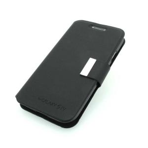 Luxury PU Leather Wallet Pouch Stand Style Case Cover for Samsung Galaxy S4 (I9500) Black