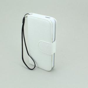 PU Leather Stand Case Cover for iPhone5/5S Wallet Pouch White