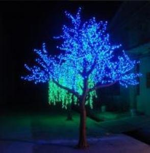 LED Artifical Peach Tree Lights Flower String Christmas Festival Decorative Blue/Green/White 230W CM-SLFZ-3840L2 System 1