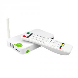 Andriod 4.2 Dual Core 1080P HD Smart TV Box 1GB DRR3 4GB Nand Flash Streaming Android TV Player White 
 System 1
