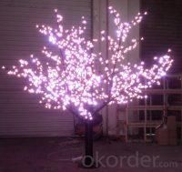 LED Tree Light Peach Flower String Christmas Festival Decorative LightRed/Yellow 52W CM-SLP-864L1